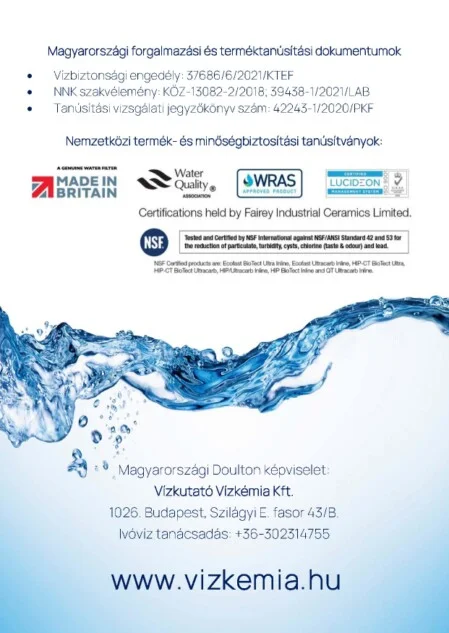 vízminőségi garancia